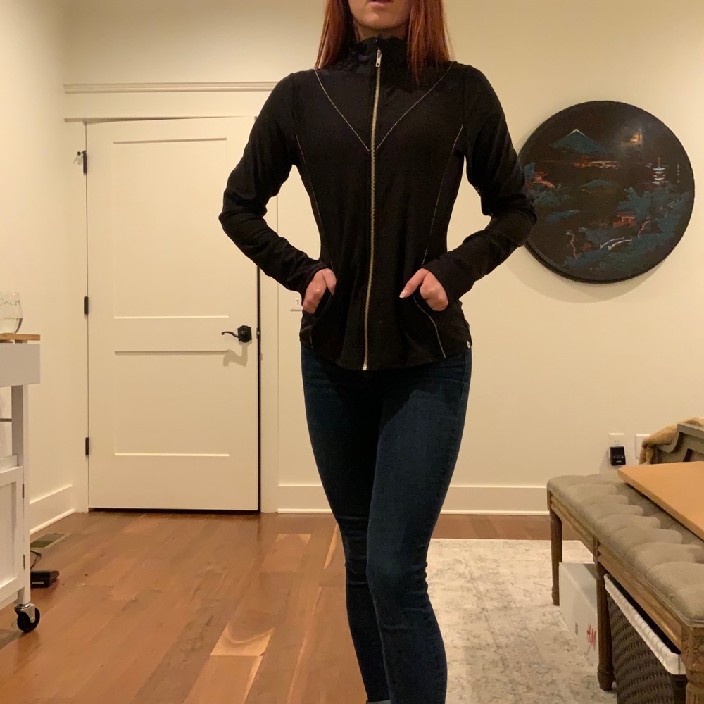 Athletic Jacket in Black/Gold